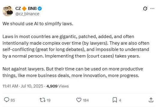 자오창펑: 우리는 AI를 활용하여 법률을 간소화해야 합니다