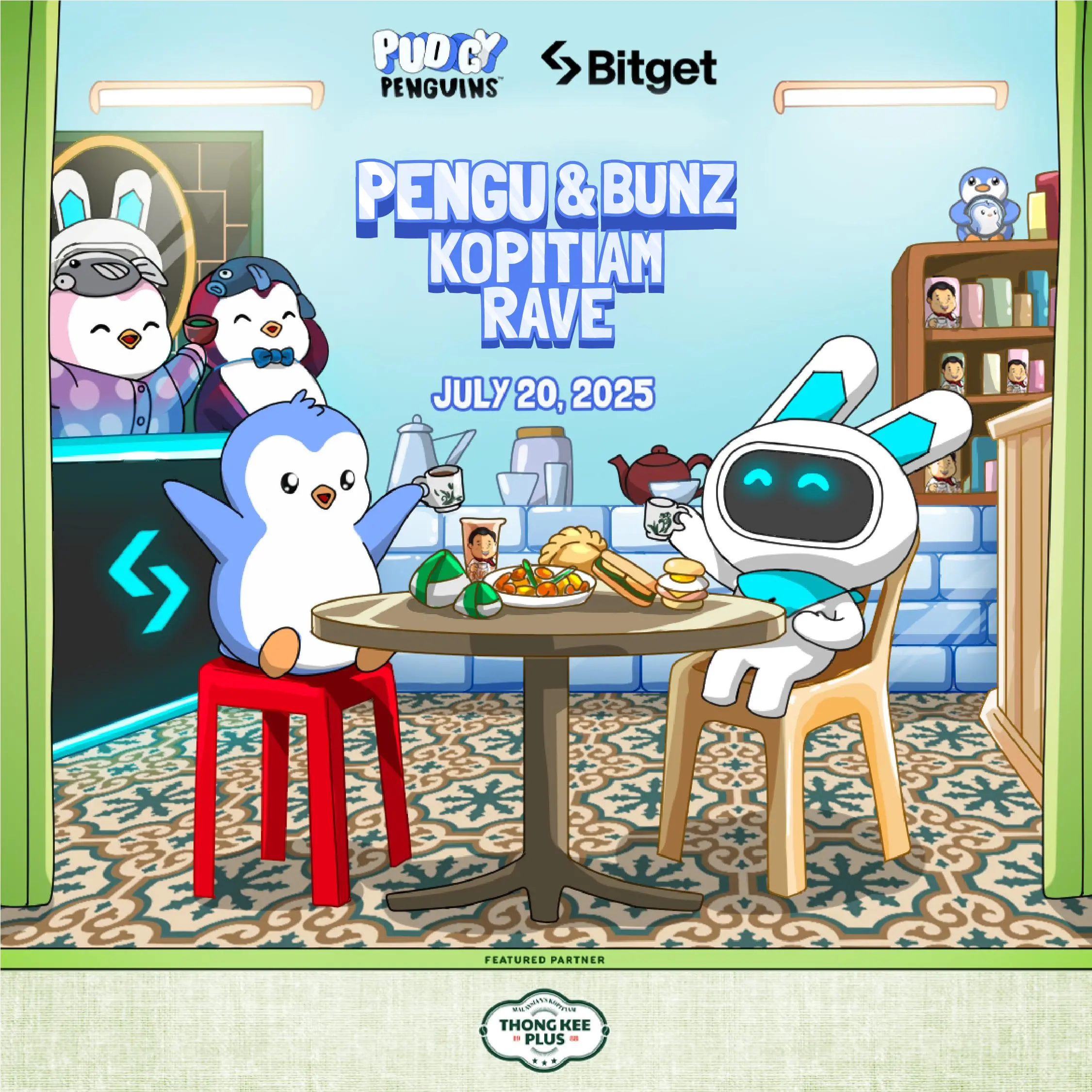 Pengu Coffee Rave at Thong Kee Plus cover image