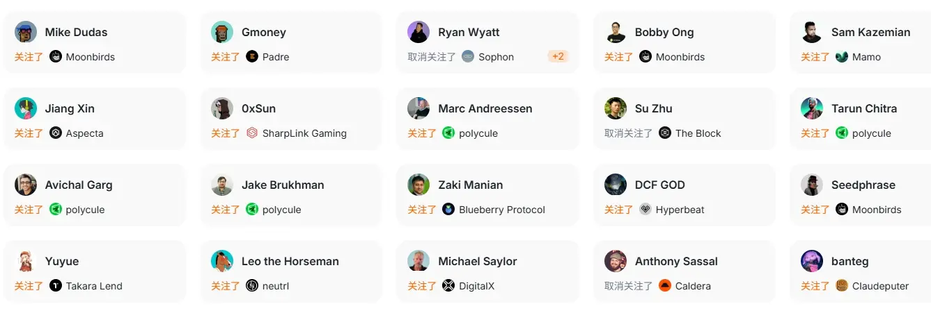 Data: In the past 24 hours, top figures have关注ed projects such as polycule, Hyperbeat, and DubDub