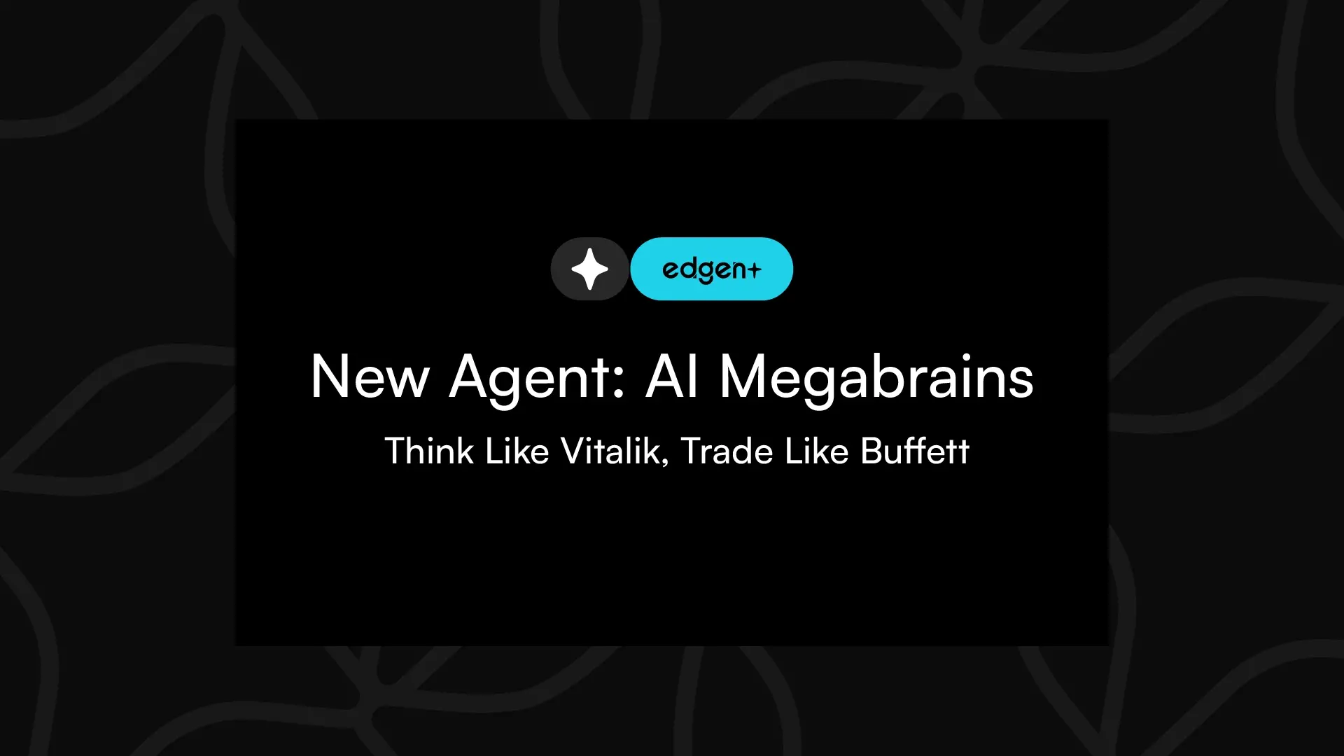 Edgenの新機能「Megabrain投資巨擘」— AI版バフェットとCZとのオンラインチャット
