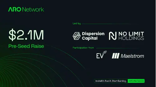 去中心化エッジクラウドプロジェクト ARO Network が 210 万ドルのプレシードラウンドの資金調達を完了し、NoLimit Holdings と Dispersion Capital が主導しました。