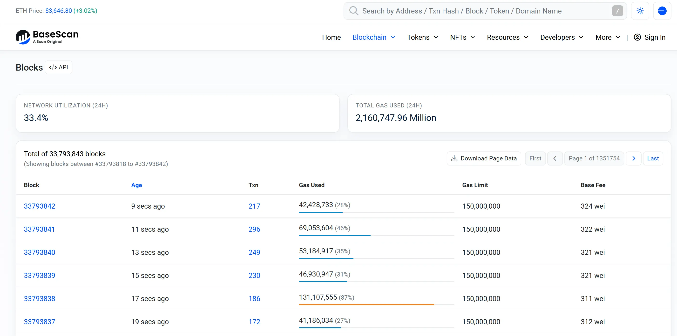 Base 网络已恢复出块