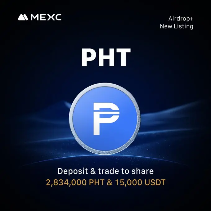 菲律宾比索稳定币 PHT 今日上线 MEXC，将推出 6.5 万美元空投活动