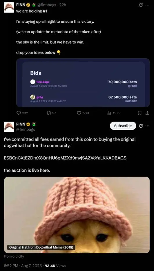 Is spending 800,000 dollars to buy a 30-dollar hat a marketing frenzy in the meme coin circle or a strategic layout?
