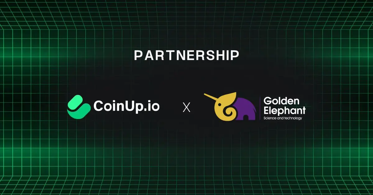 ゴールデンエレファントはCoinUp.ioと戦略的提携を結び、初期に1000万枚のCPトークンを購入する予定で、近日中に香港と米国の上場企業に2億ドルのCP資産を配置することを推進する。