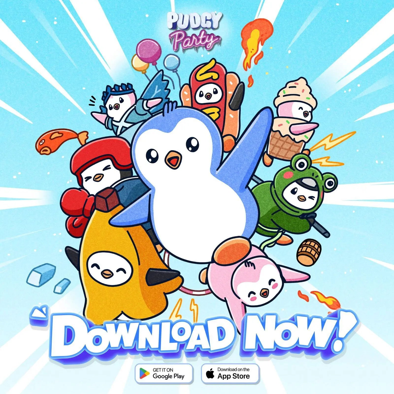 Pudgy Penguins 旗下のゲーム Pudgy Party がモバイルアプリストアに登場しました。