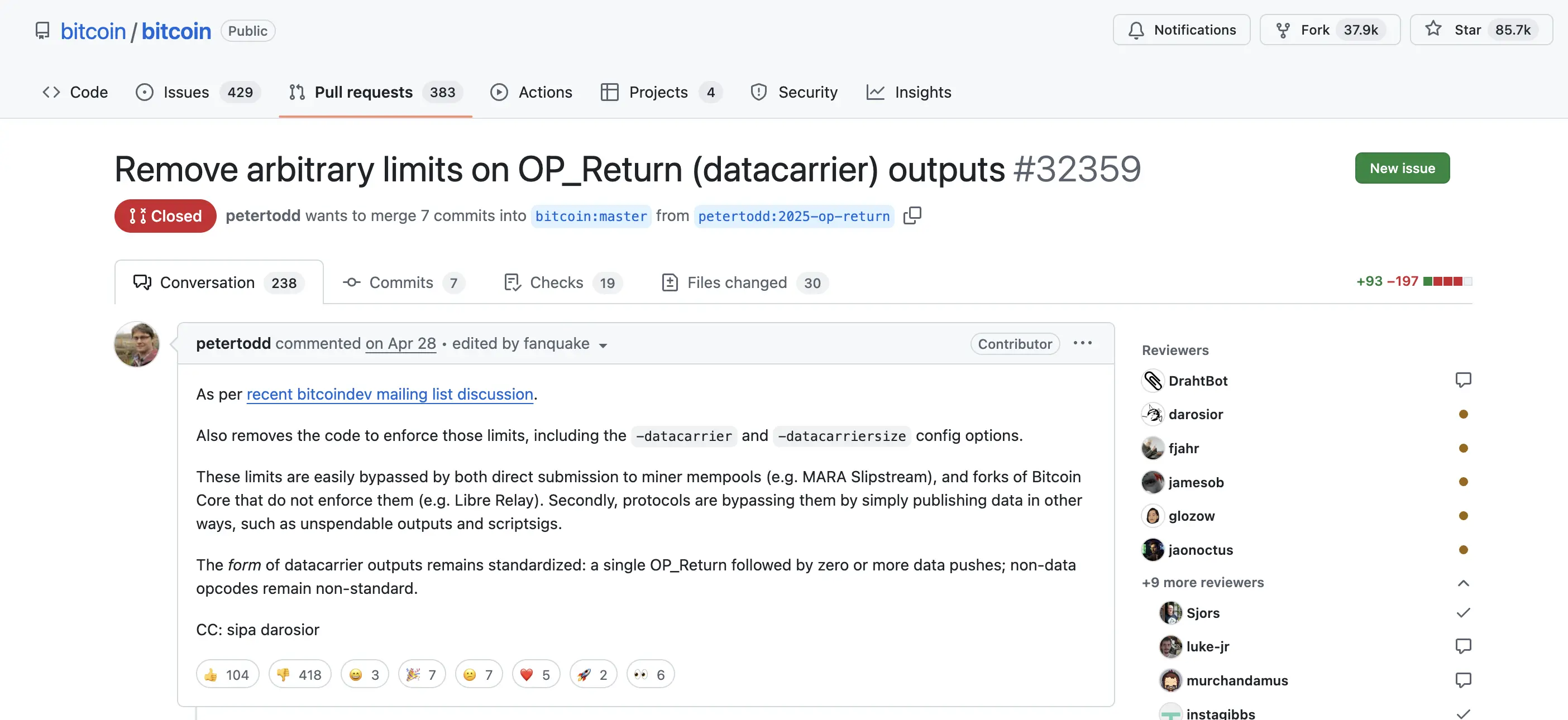 Bitcoin 确定移除 OP_Return 字节限制:比特币再次面临链上治理撕裂?