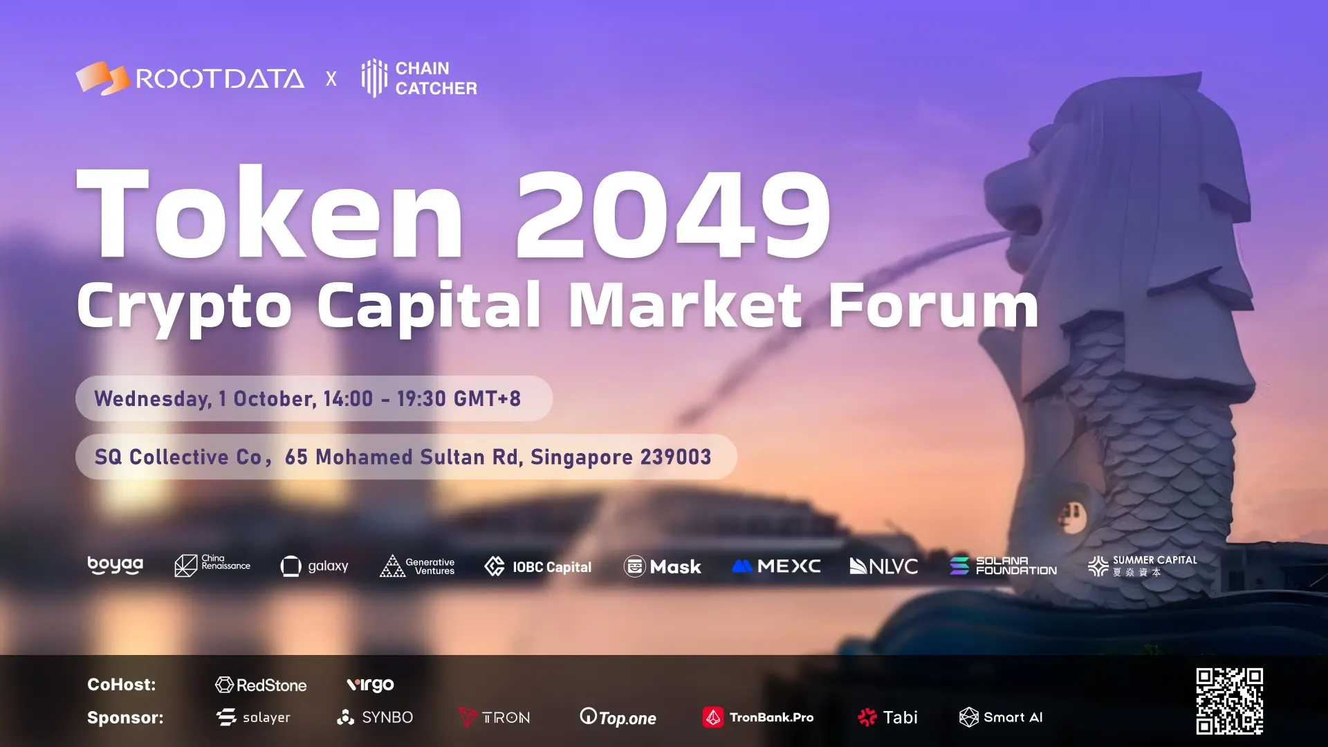 Tony, a partner at Aurora Venture Capital, confirmed his attendance at the RootData Crypto Capital Markets Forum in Singapore