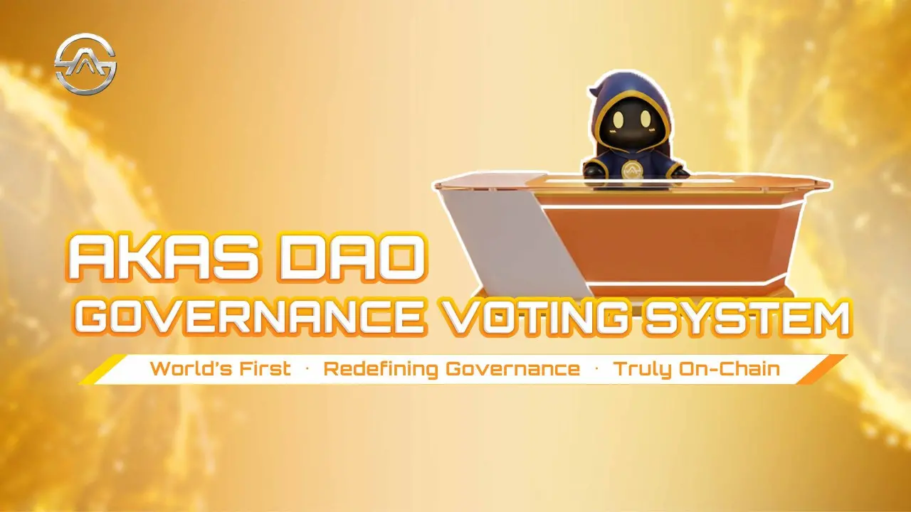 The AKAS DAO governance voting system is launched, pioneering