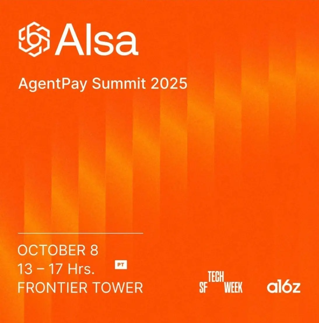 AIsaはサンフランシスコでAgentPay Summitを開催し、a16zと共にAIネイティブな支払いの道を探ります。
