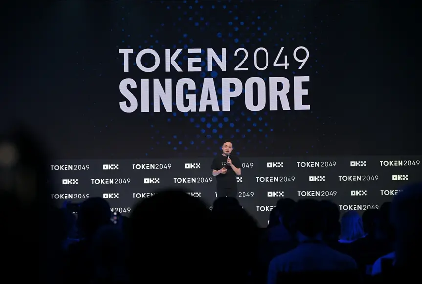 Sun Yuchen delivered a keynote speech at TOKEN 2049 in Singapore: TRON is becoming a global financial and data infrastructure