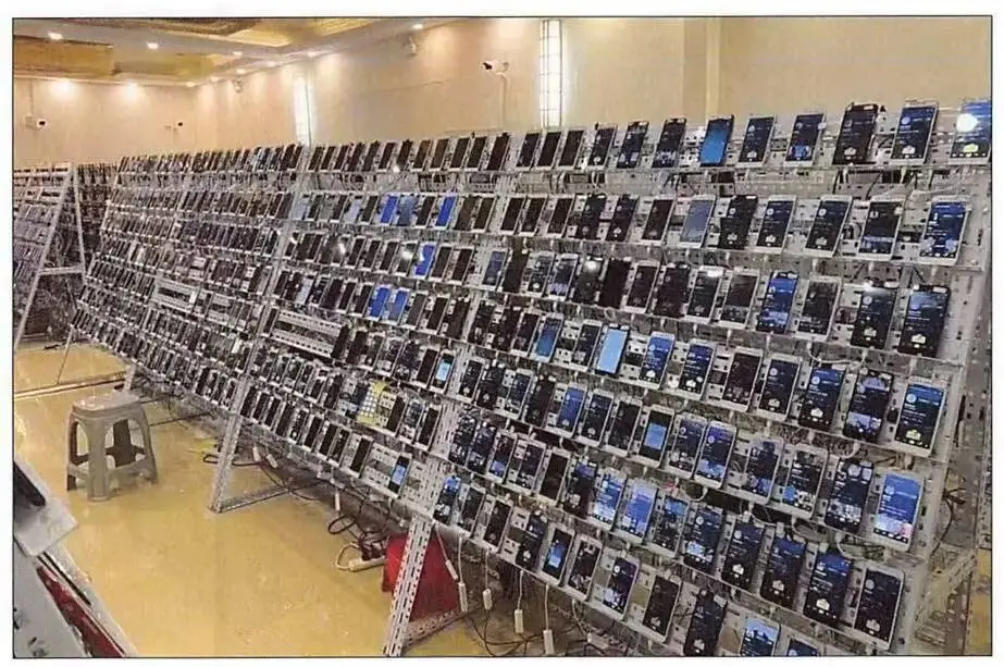 Automated call center used for fraud in the scam park. Image from the indictment released by the U.S. Department of Justice