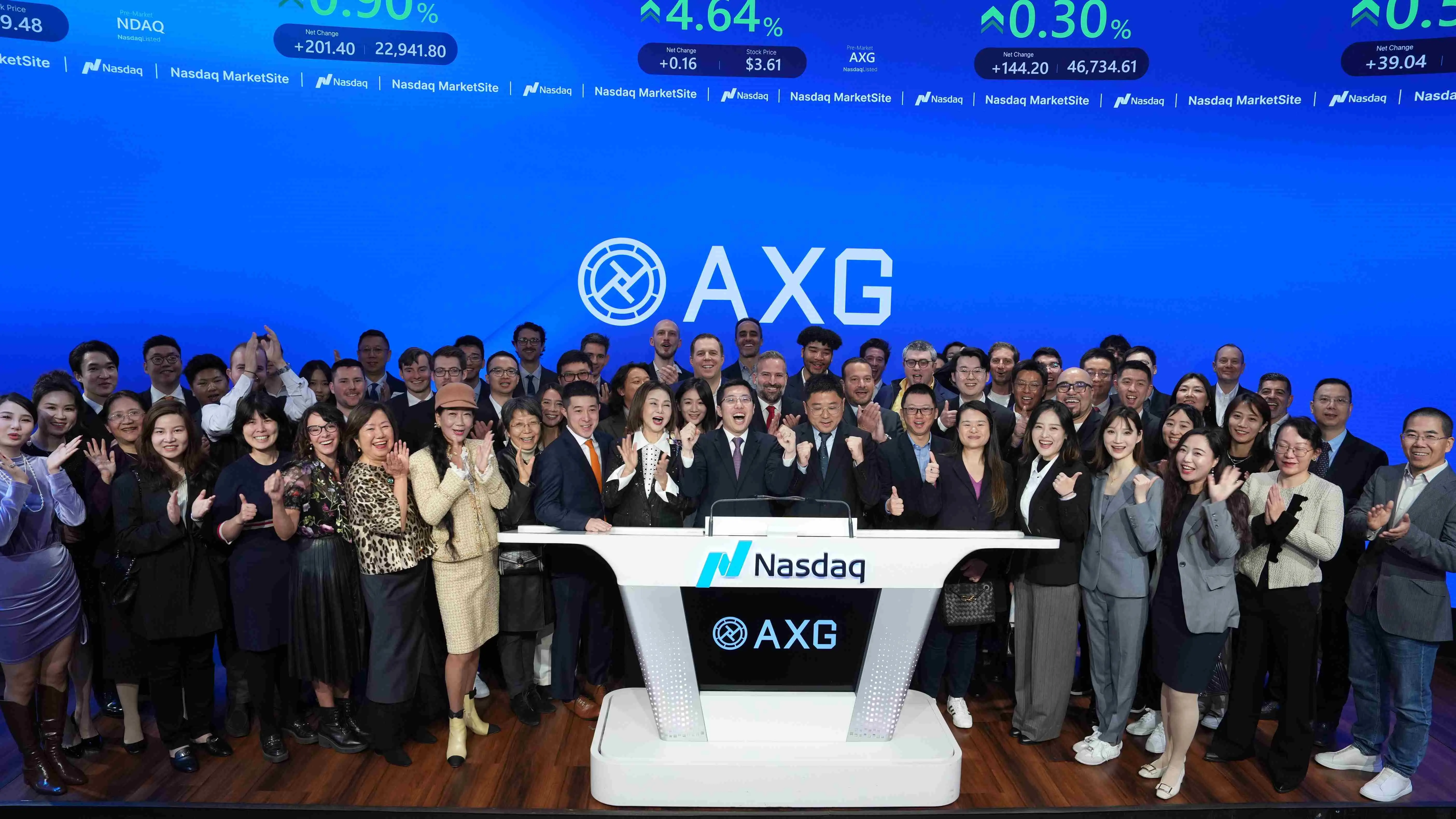 华赢集团 AlloyX 以新代码“AXG”在纳斯达克敲响开市钟