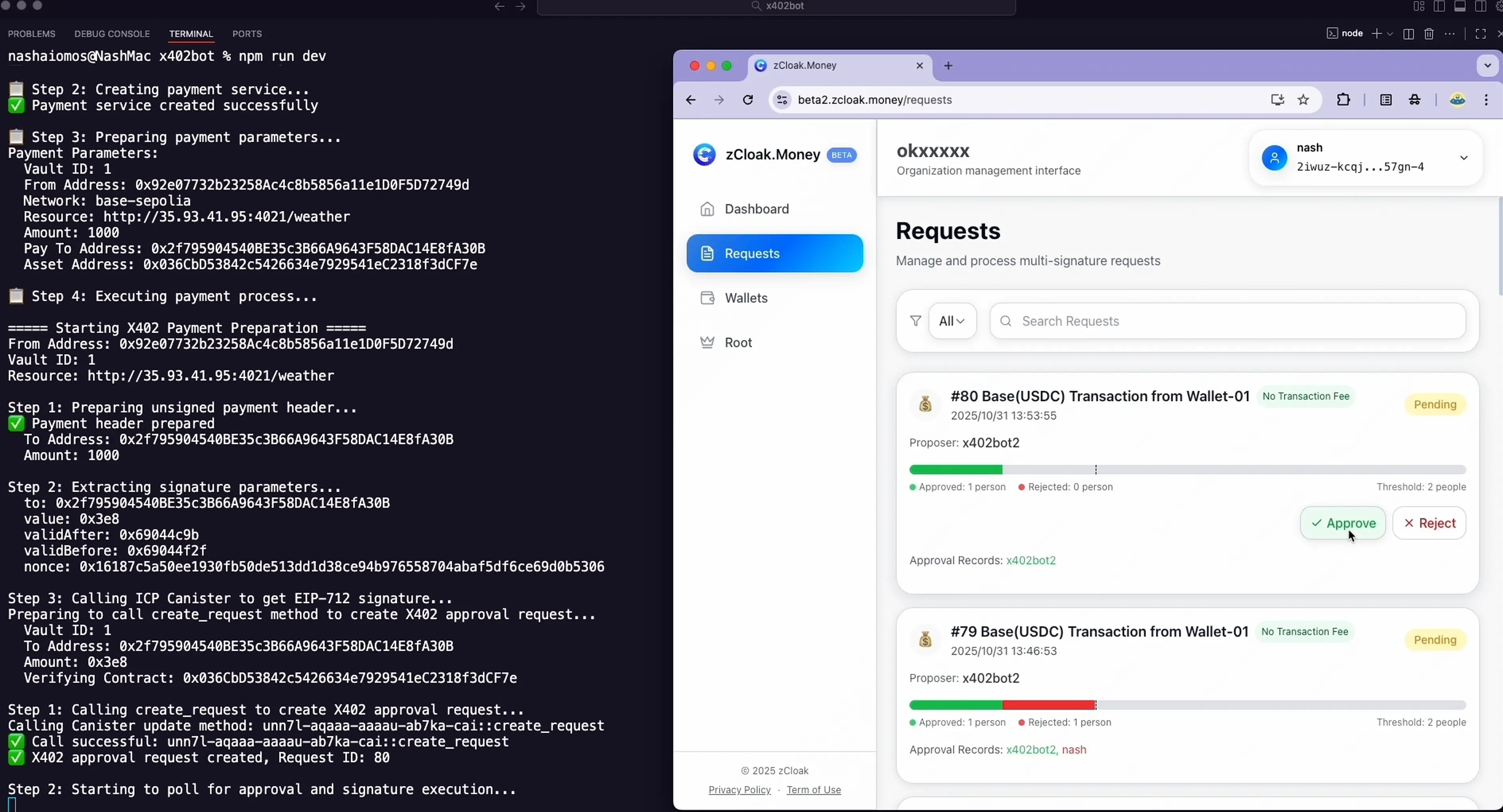 zCloak Network launches an AI-human collaborative multi-signature wallet based on the x402 protocol