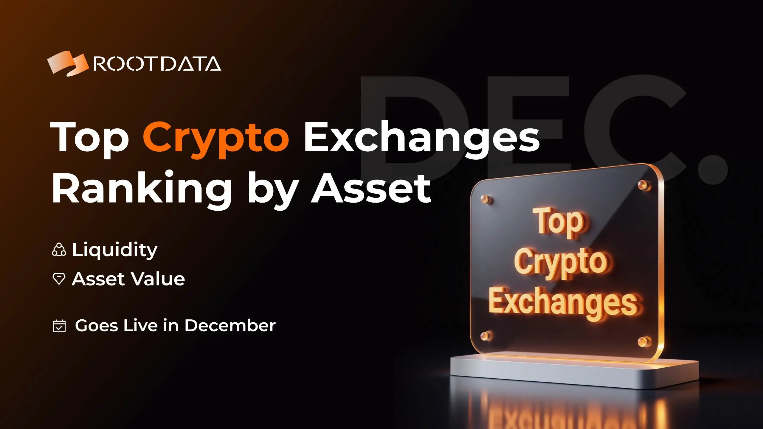 RootData 거래소 랭킹이 수록 신청을 시작하며, 12월 두바이 바이낸스 블록체인 주간에 발표될 예정입니다