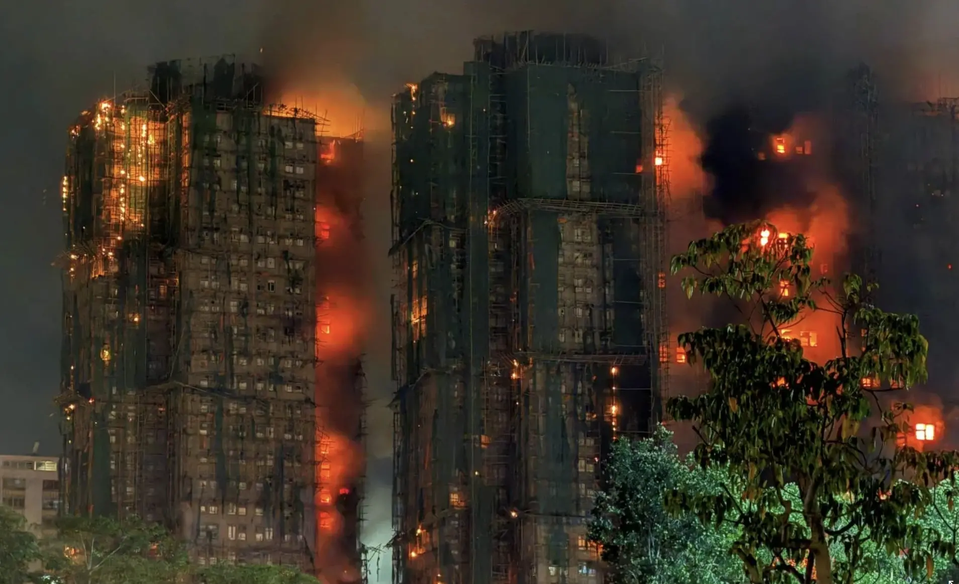 홍콩 화재 사건에서의 암호화 기업 동향