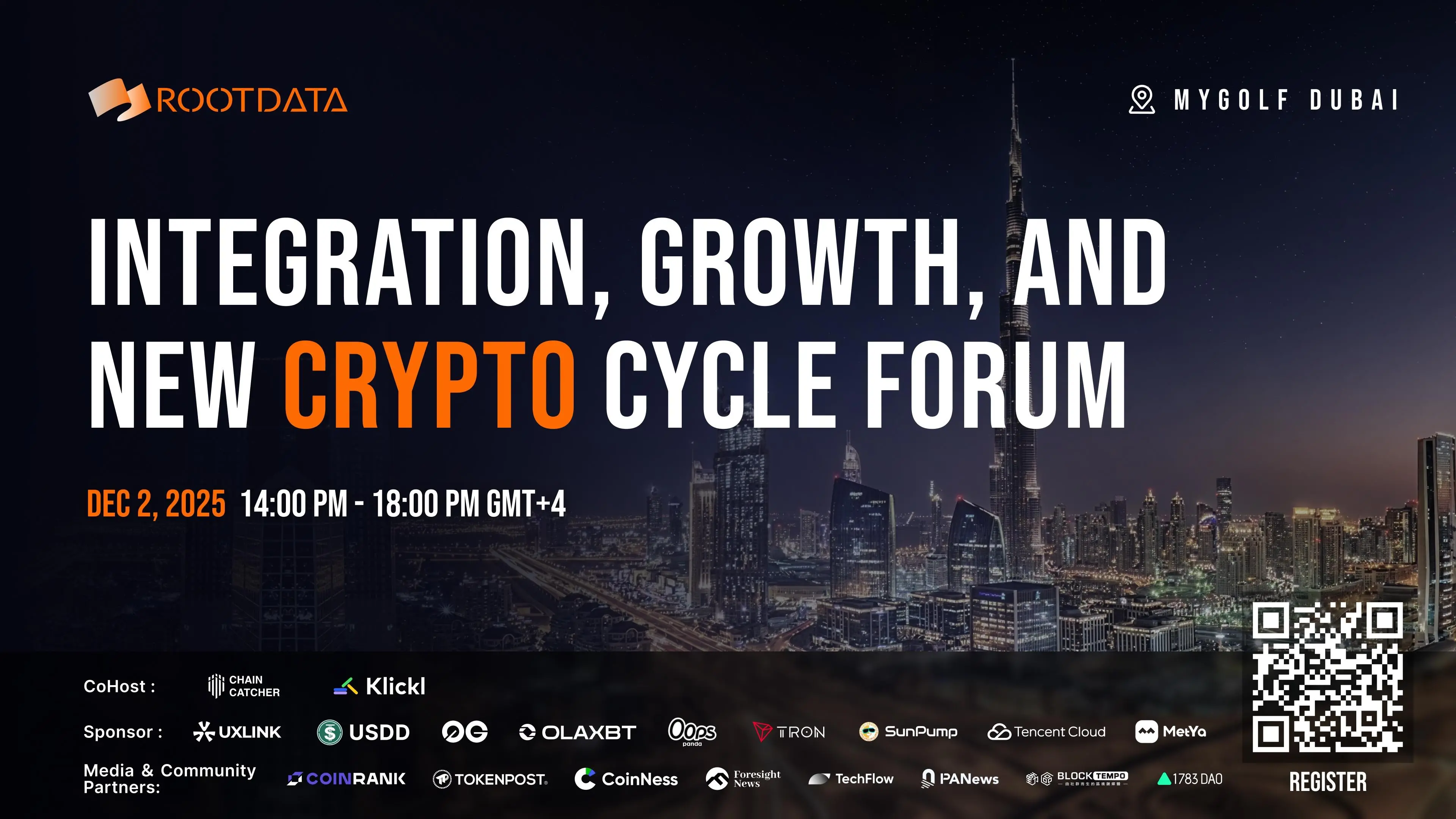 Oops Pandaの最高執行責任者エマがドバイのRootData「融合、成長と新しい暗号周期」テーマフォーラムへの出席を確認しました。