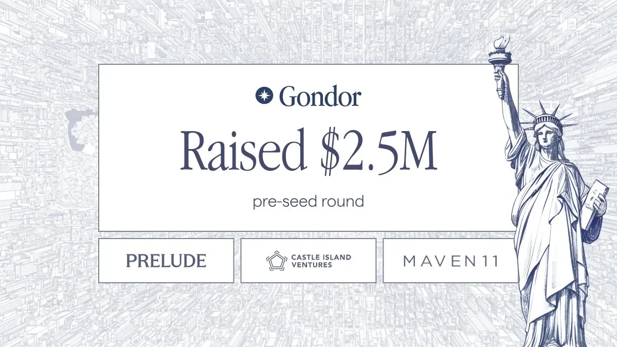 預測市場 DeFi 層協議 Gondor 完成 250 萬美元 Pre-Seed 輪融資，Prelude 等參投