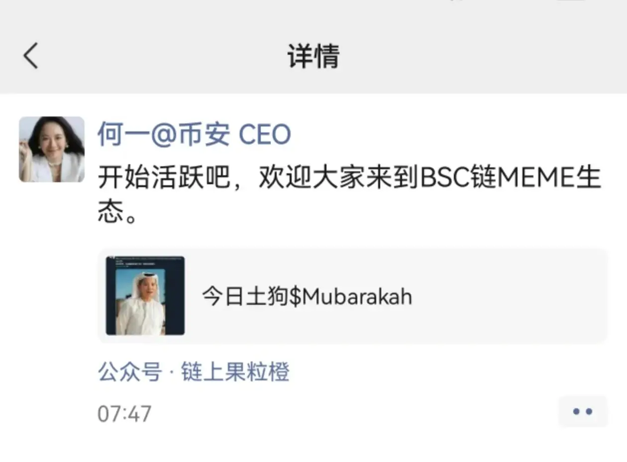 數據：Mubarakah 市值短時上漲超 300 萬美元，日內漲幅超 94%