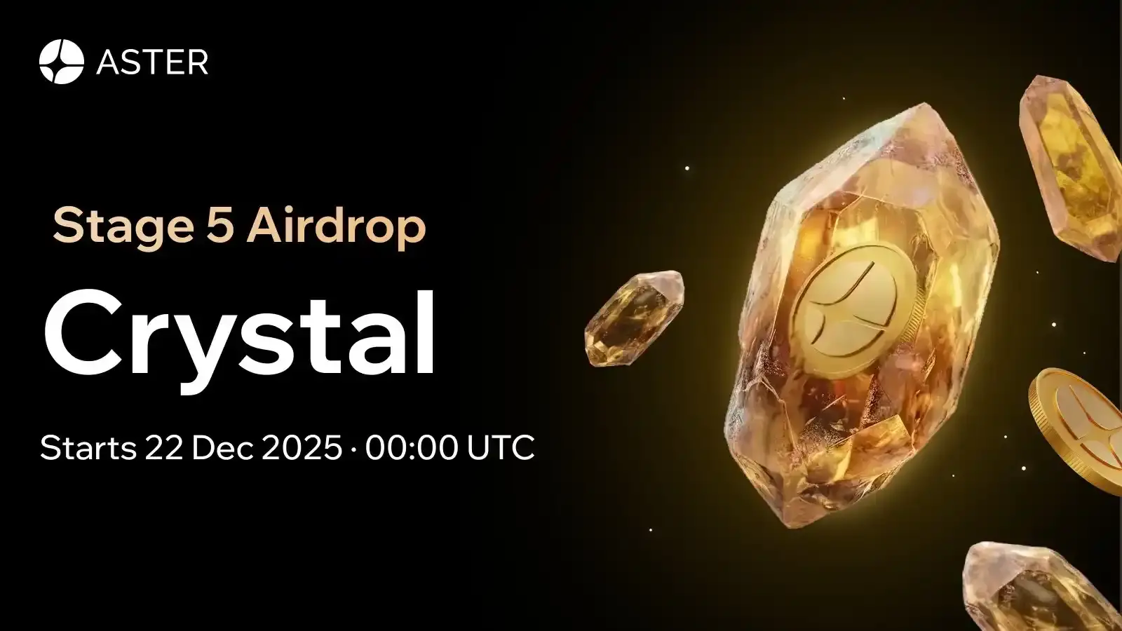 Aster 将于 12 月 22 日开启第 5 阶段空投申领