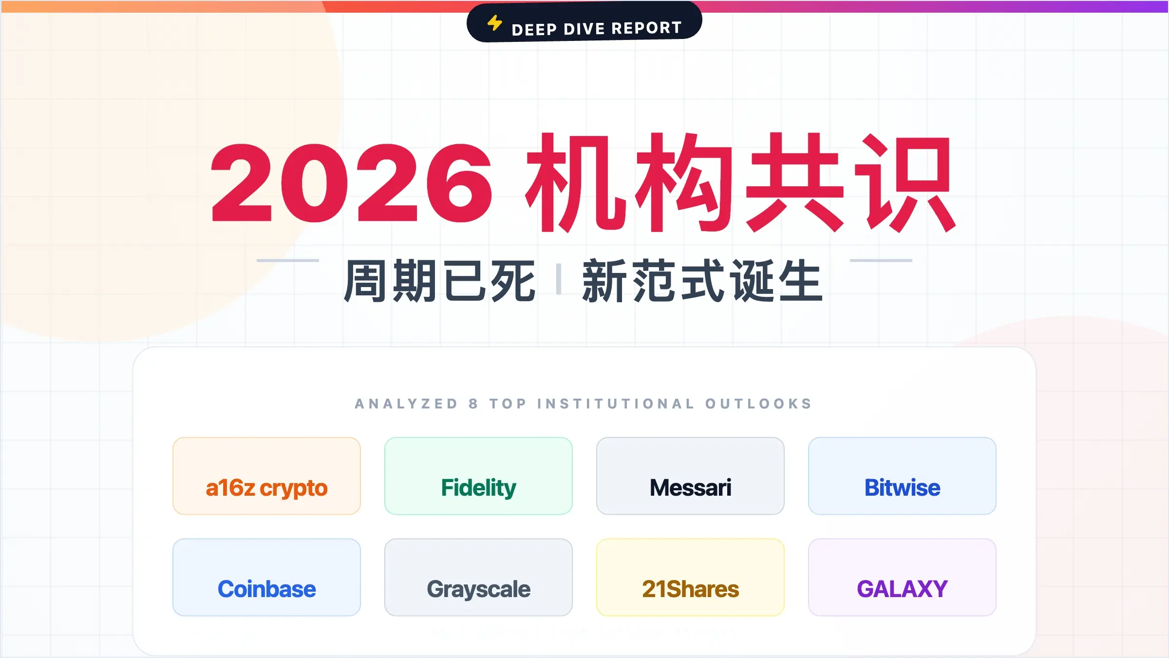 机构黎明与周期终结：解读八大顶级加密机构的 2026 核心叙事与分歧