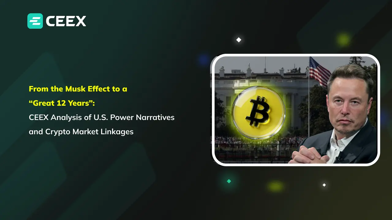 From the Musk Effect to the "Great 12 Years": Analyzing the Link Between American Power Narratives and the Cryptocurrency Market