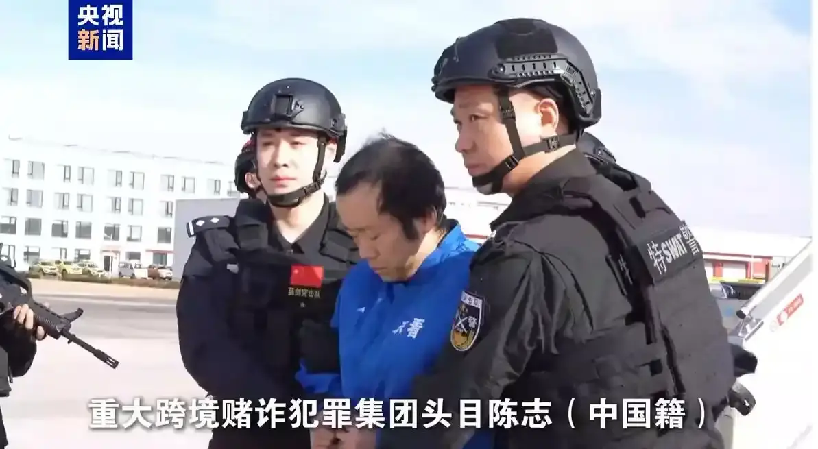 陳志が押送される帰国現場の映像が公開され、公安機関は近日中に犯罪グループの幹部を公開手配する。