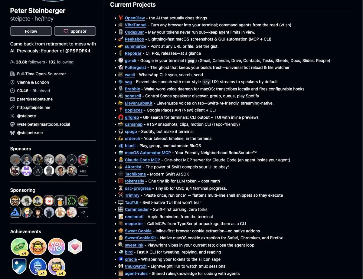 Tribute to Peter, founder of OpenClaw