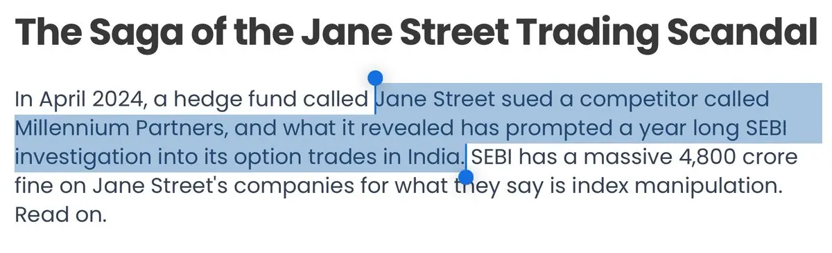 The harvesting tactics of the quantitative giant Jane Street