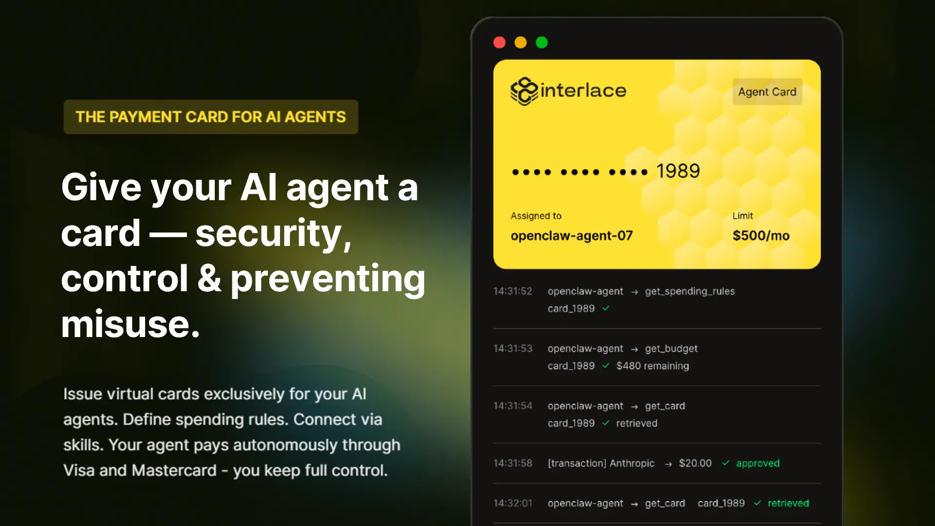 Interlace releases Agent Card, aimed at building a controllable payment mechanism for AI Agents