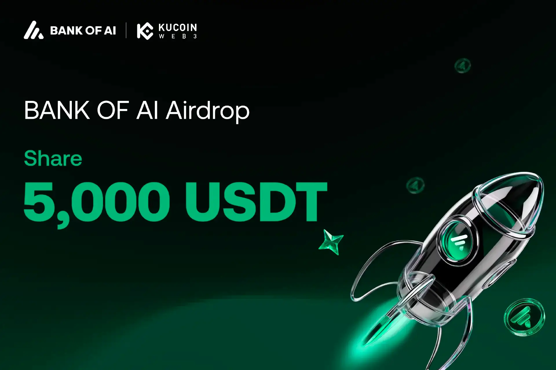 Bank of AI 专属空投开启：领 10 万积分瓜分 5,000 USDT，解锁 AI Agent 新基建