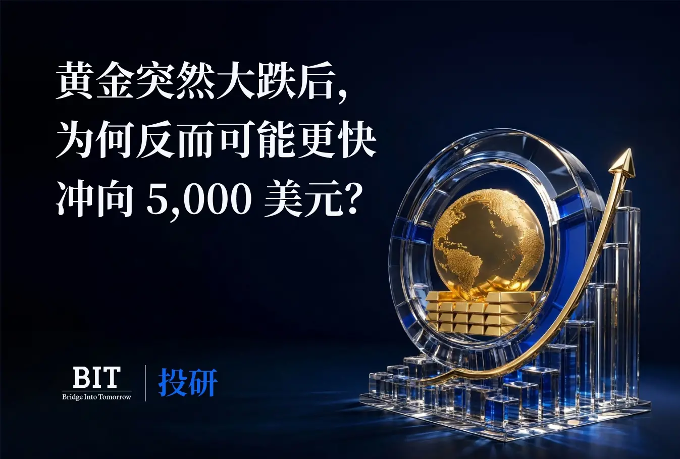 BIT 投研：金が突然大暴落した後、なぜ逆に5,000ドルに向かってより早く進む可能性があるのか？