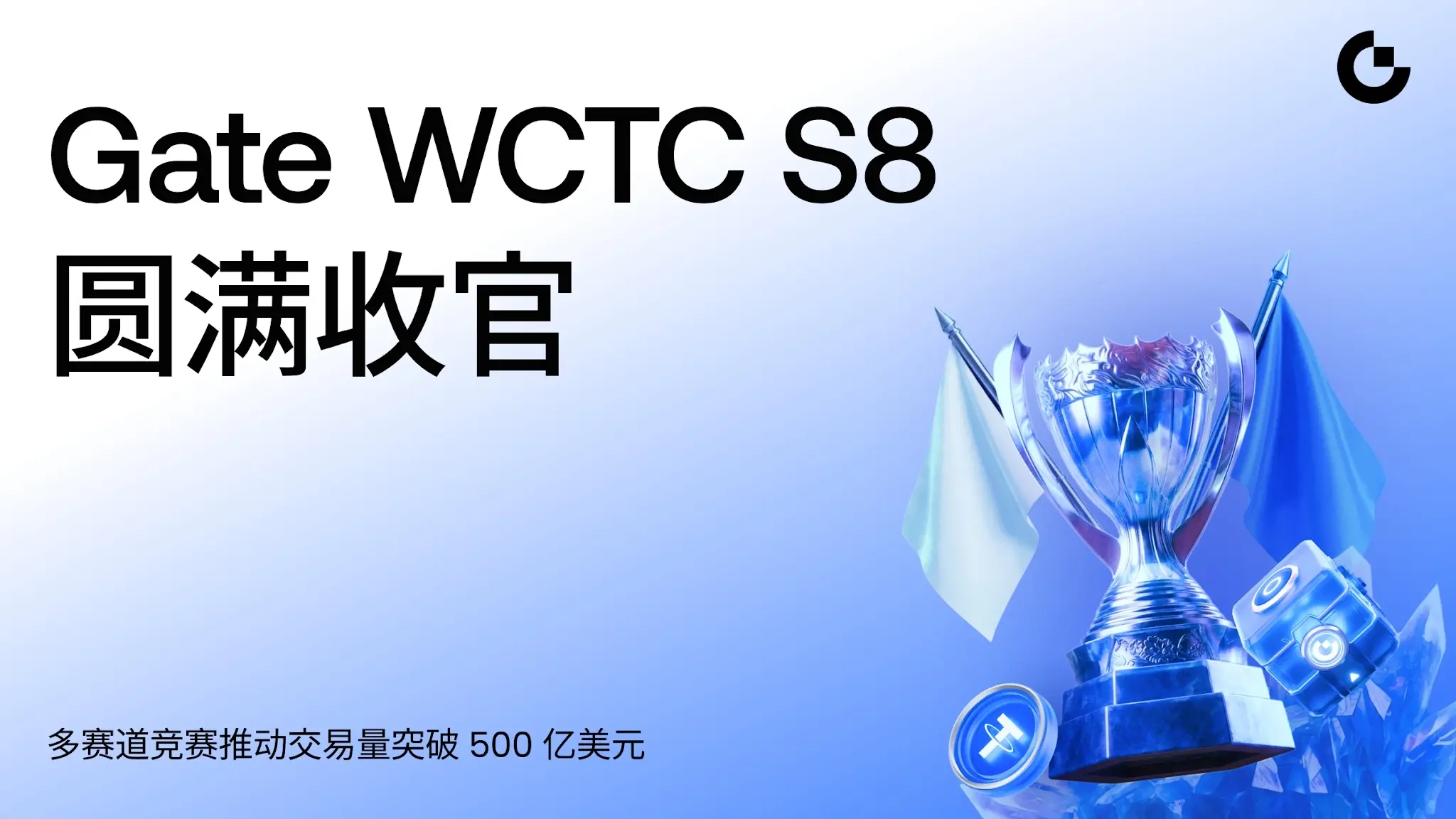 Gate WCTC S8 圓滿收官：多賽道競賽推動交易量突破 500 億美元