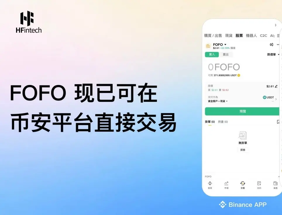 FOFO 正式入駐幣安美股交易專區