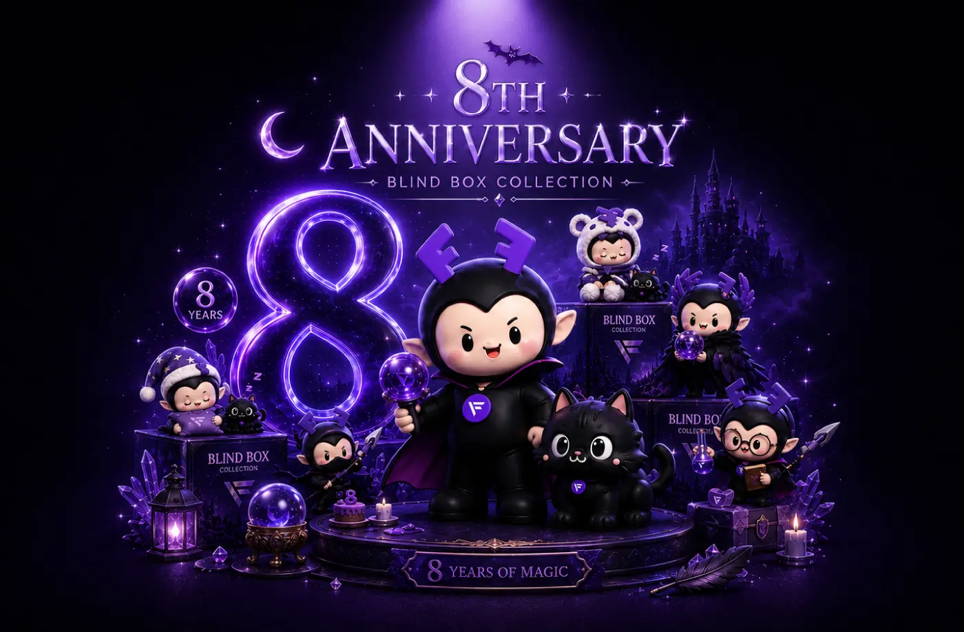 FameEX launches the FaFa series blind boxes for its eighth anniversary, officially starting the brand IP physical experience