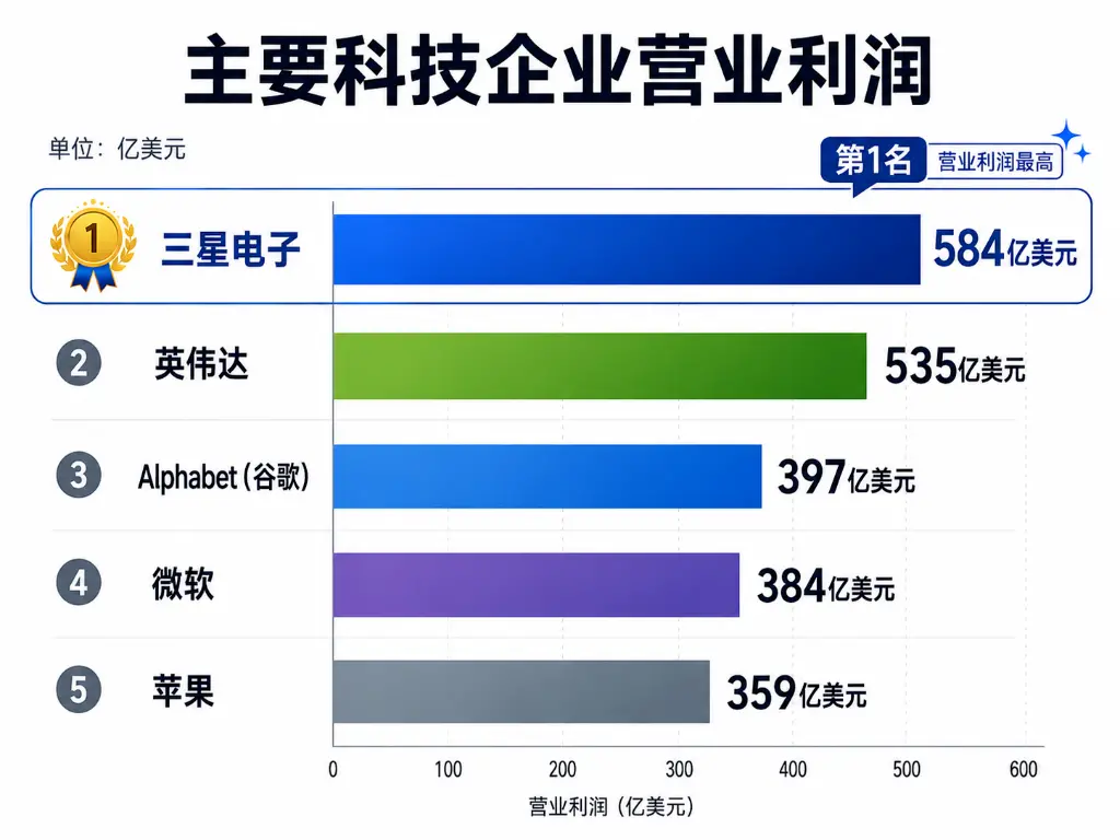 삼성이 엔비디아를 초월하여 세계에서 가장 높은 수익성을 가진 회사가 되다