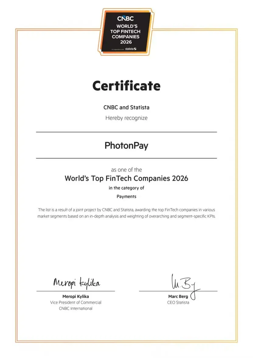 PhotonPay 光子易入选 CNBC “2026年全球顶尖金融科技公司”榜单