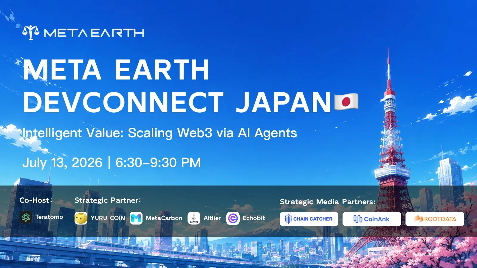 META EARTH DEVCONNECT JAPAN が成功裏に開催されました:AIエージェントによるWeb3の真の価値の再構築