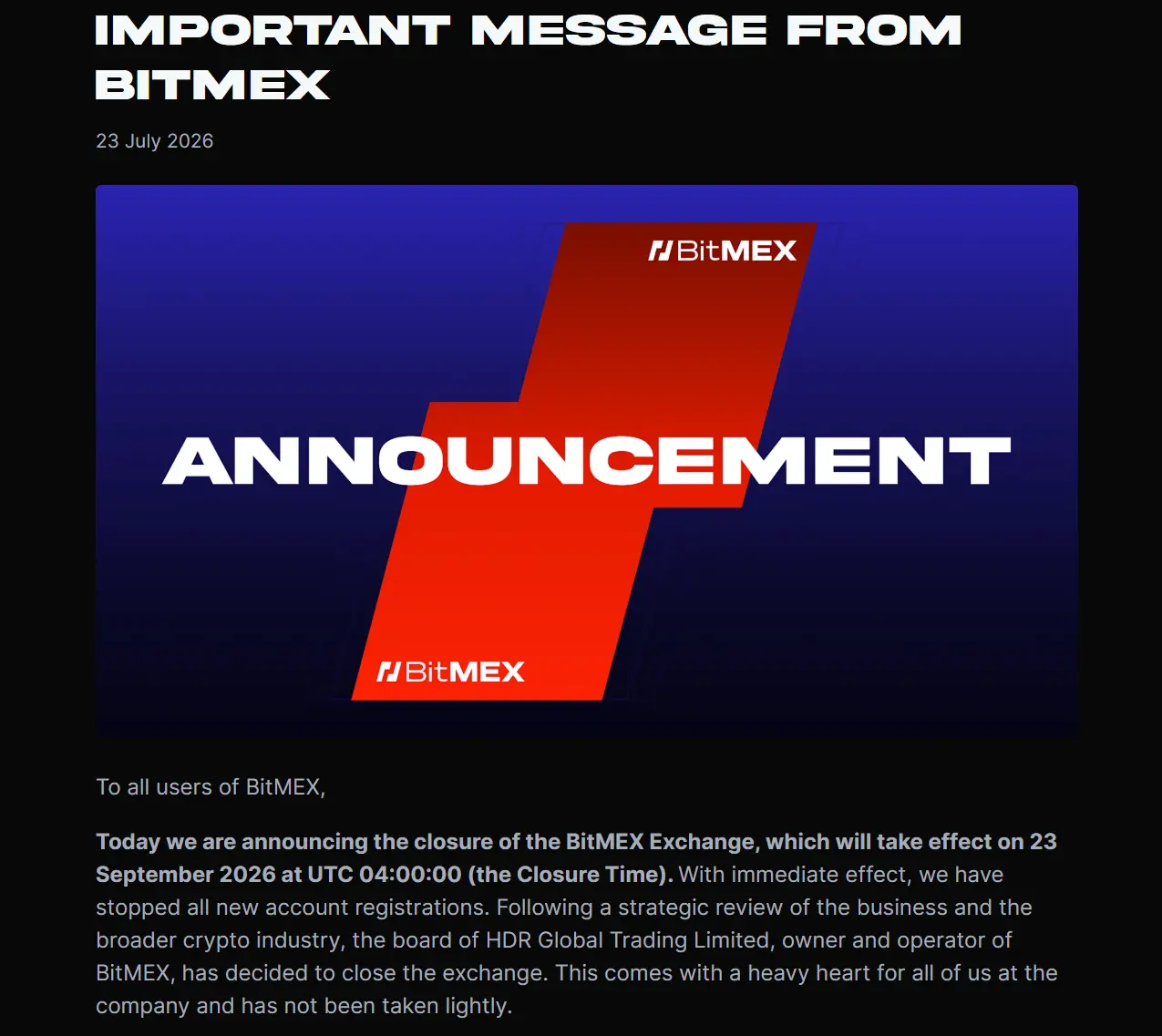 永续合约鼻祖 BitMEX 苦等买家一年多未果,最终还是关了
