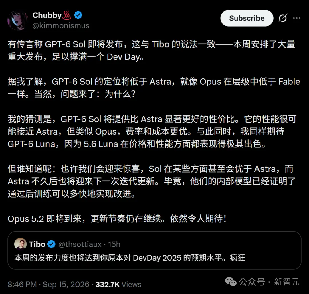 突发，GPT-6 Sol 曝光了
