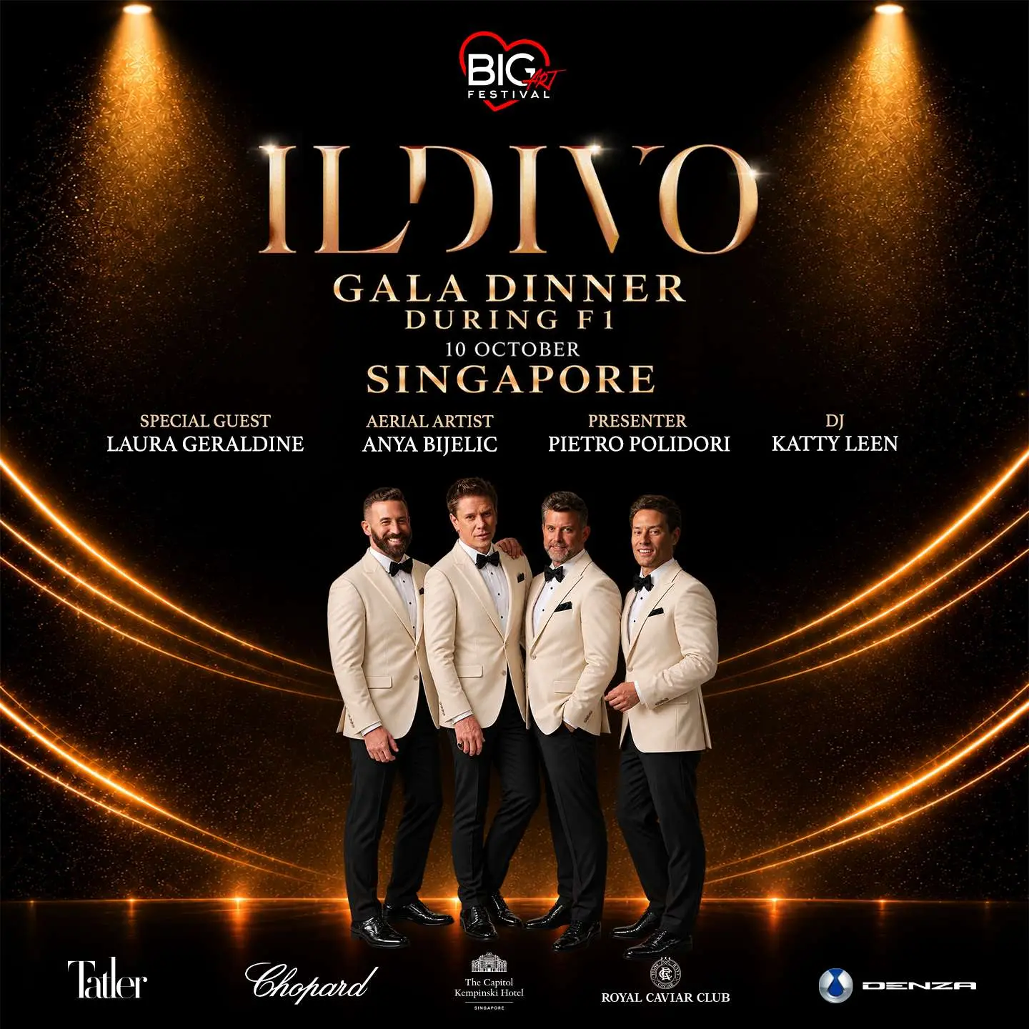 Il Divo Gala Dinner | BIG ART FESTIVAL Singapore.