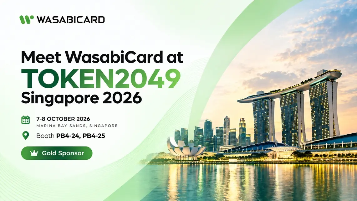 WasabiCard appeared as a Gold Sponsor at TOKEN2049 Singapore 2026, accelerating the large-scale application of stablecoin payments