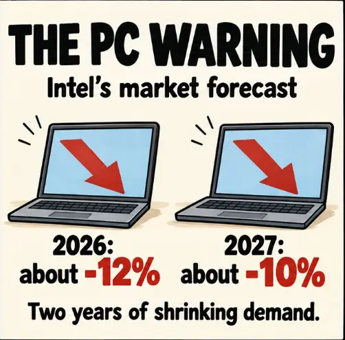 Intel evaporated 140 billion dollars overnight